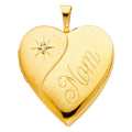 14K Yellow Gold Locket Pendant - PT2028
