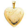 14K Yellow Gold Locket Pendant - PT2038