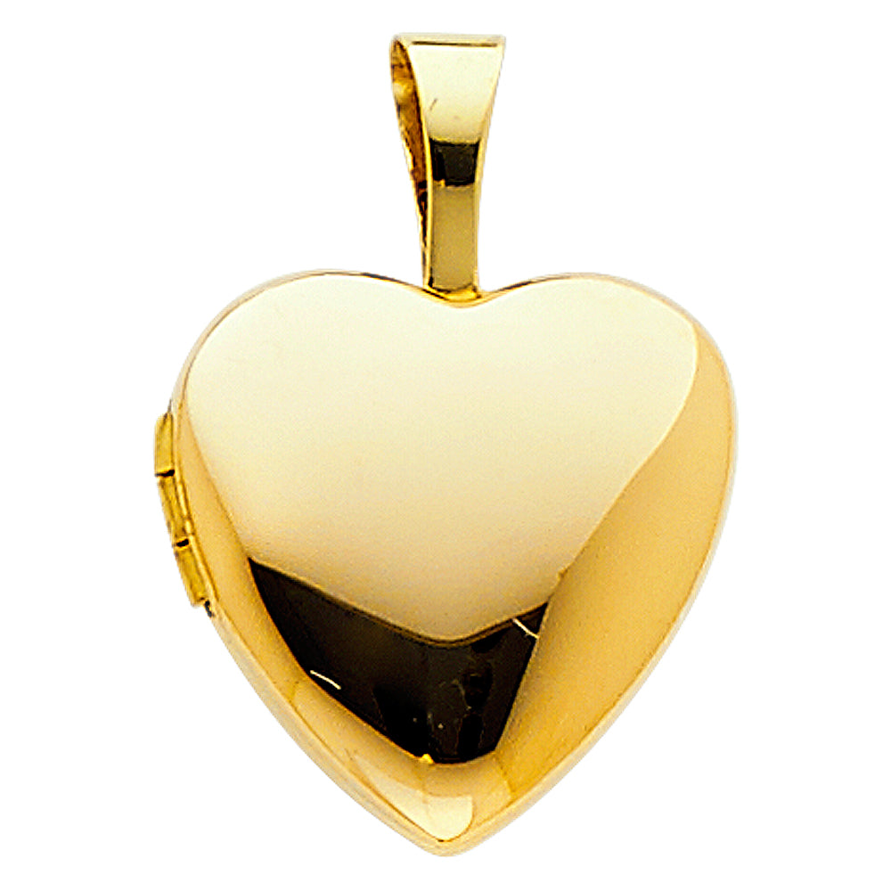 14K Yellow Gold Locket Pendant - PT2041