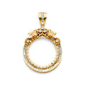 14K Yellow Gold Coin & Coin Frame - PT2057