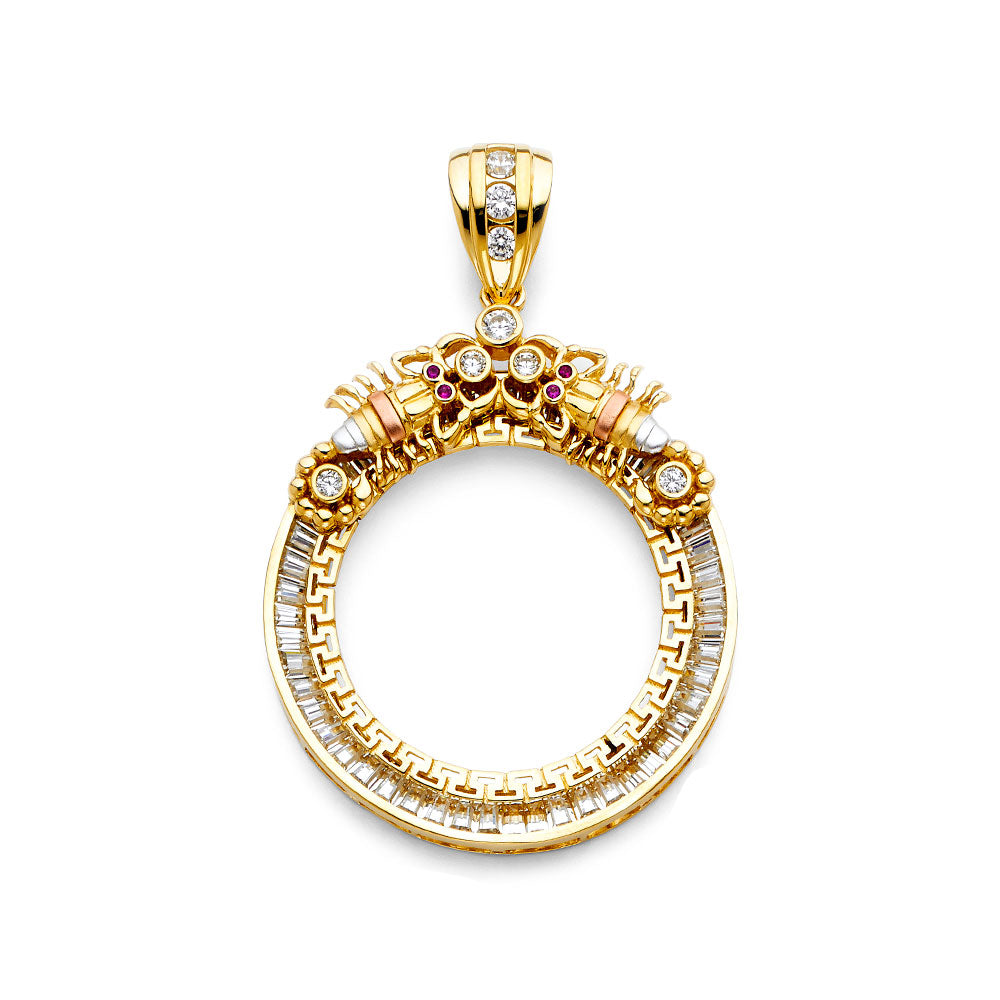 14K Yellow Gold Coin & Coin Frame - PT2057