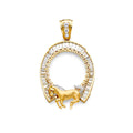14K Yellow Gold Coin & Coin Frame - PT2058