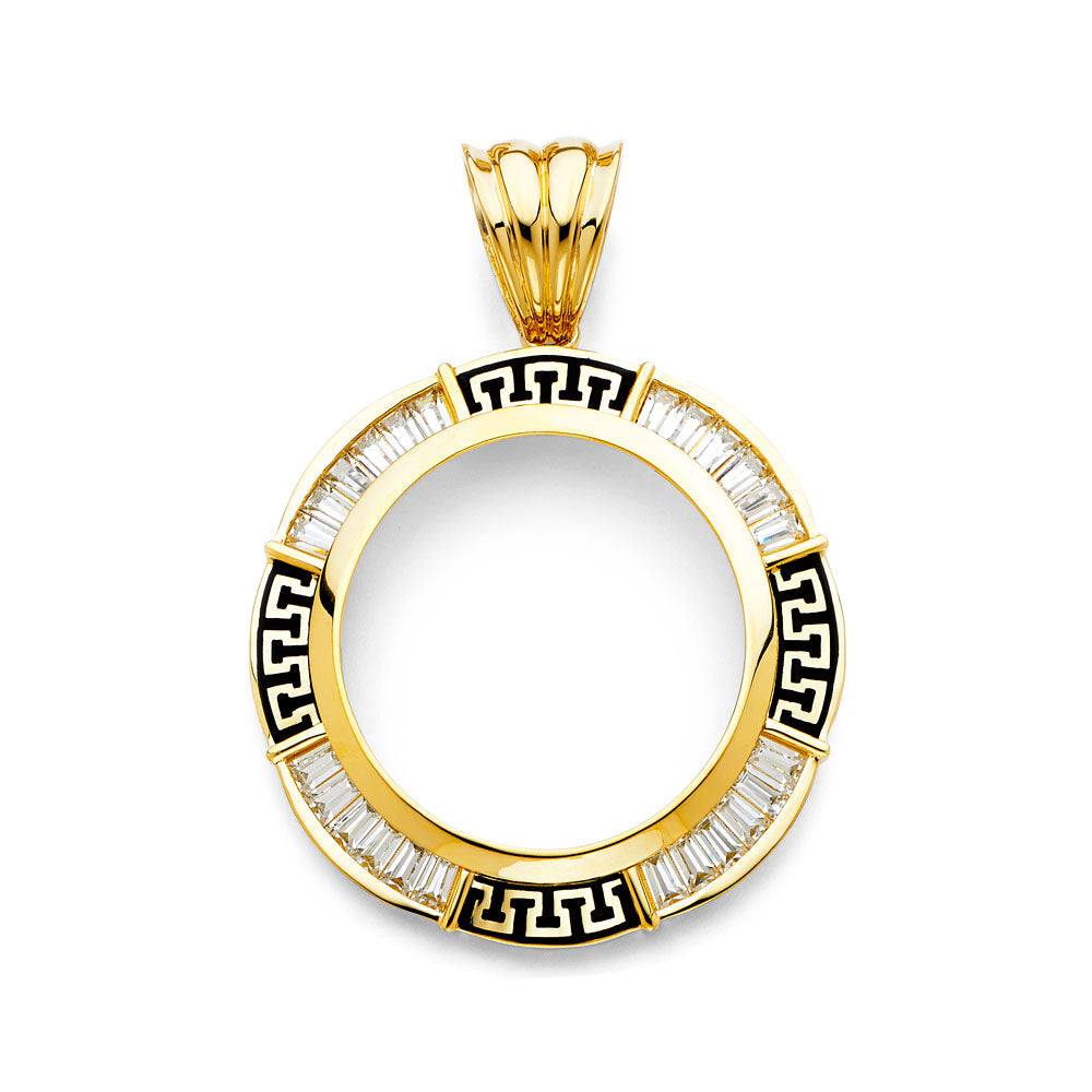 14K Yellow Gold Coin & Coin Frame - PT2060