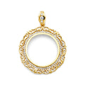 14K Yellow Gold Coin & Coin Frame - PT2062
