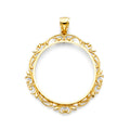 14K Yellow Gold Coin & Coin Frame - PT2064