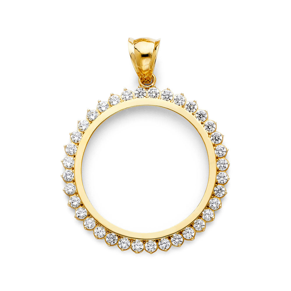 14K Yellow Gold Coin & Coin Frame - PT2065