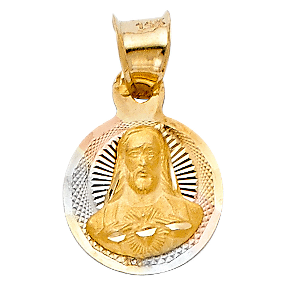 14K Yellow Gold Religious Pendant - PT2070