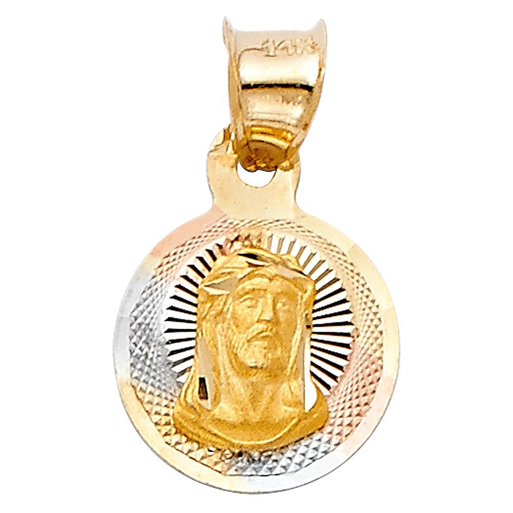 14K Yellow Gold Religious Pendant - PT2071