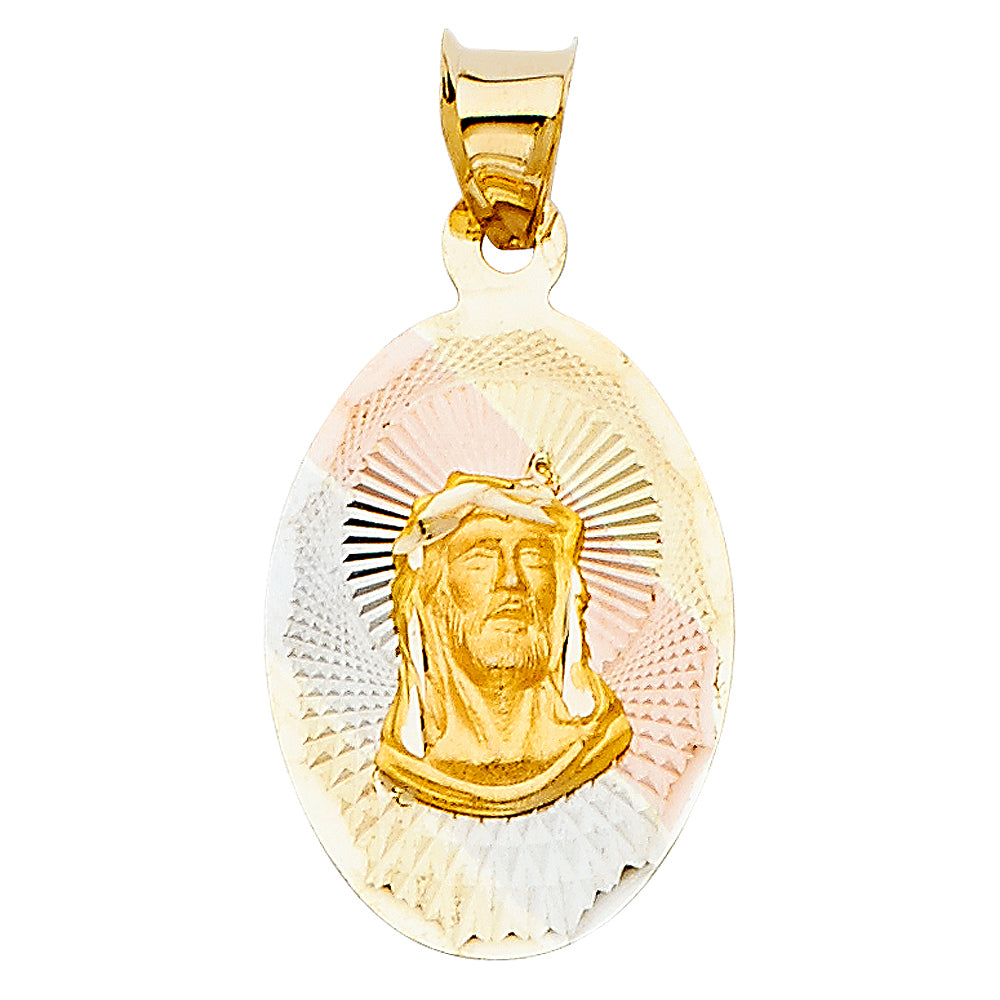 14K Yellow Gold Religious Pendant - PT2078