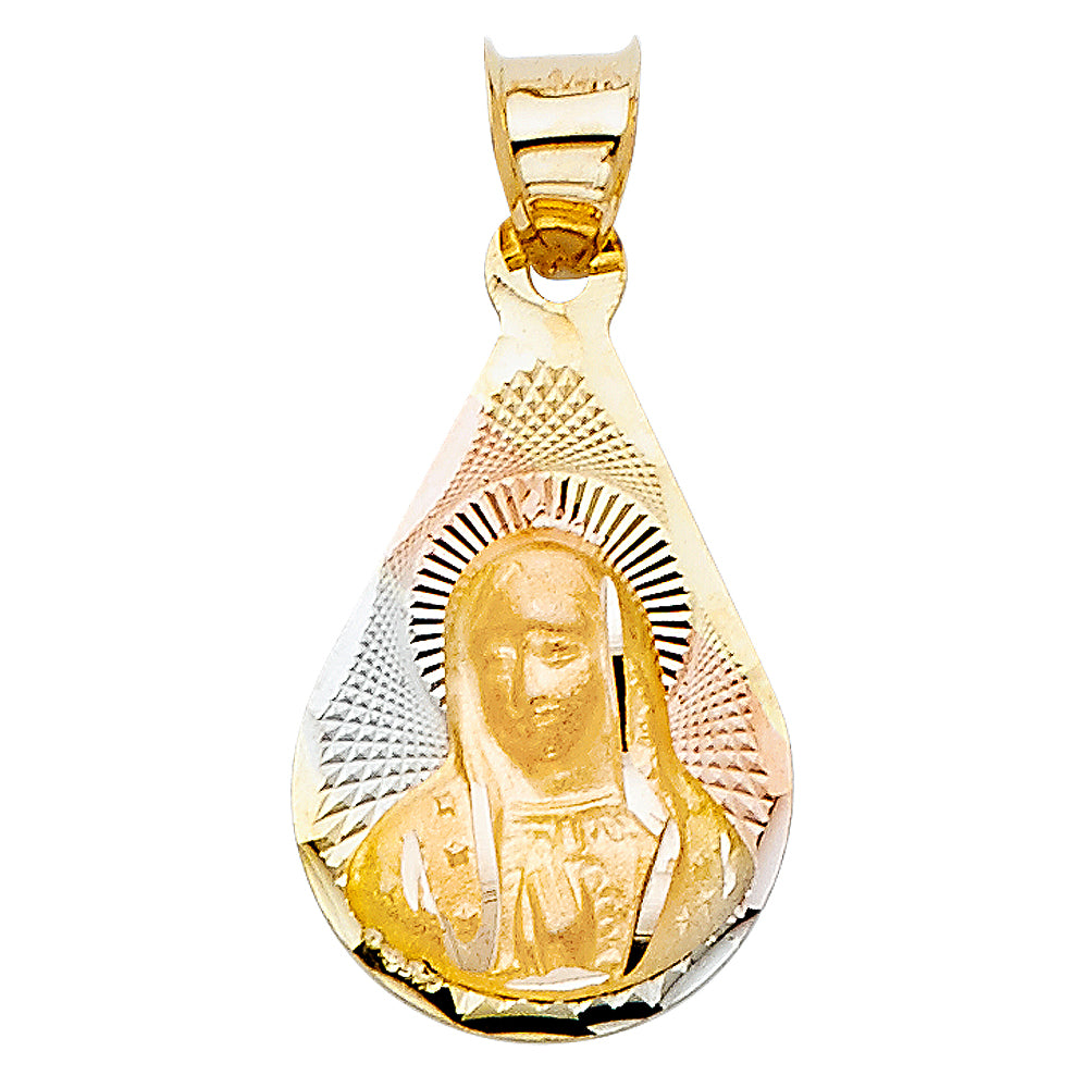 14K Yellow Gold Religious Pendant - PT2082