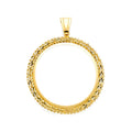14K Yellow Gold Coin & Coin Frame - PT2122