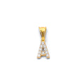 14K Yellow Gold Alphabet & Number Jewelry - PT2123 - Letter A