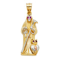 14K Yellow Gold Religious Pendant - PT2126