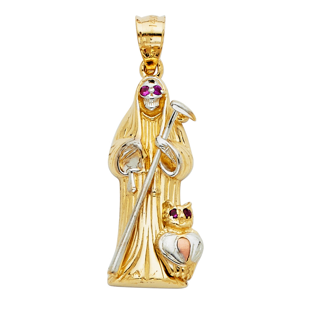 14K Yellow Gold Religious Pendant - PT2126