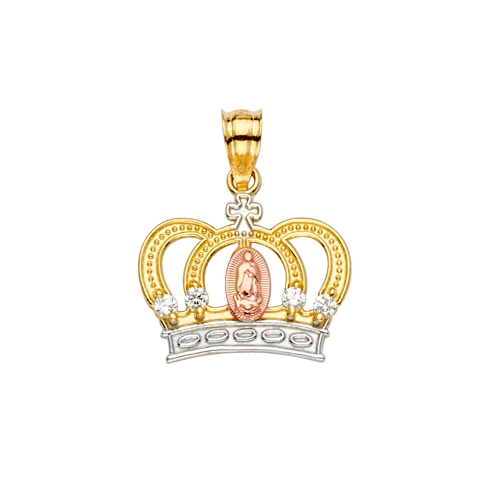 14K Yellow Gold Religious Pendant - PT2150