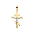 14K Yellow Gold Cross Pendant - PT2160