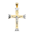 14K Yellow Gold Crucifix Cross Pendant - PT2177