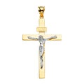 14K Yellow Gold Crucifix Cross Pendant - PT2192