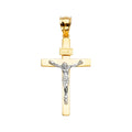 14K Yellow Gold Crucifix Cross Pendant - PT2194