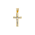 14K Yellow Gold Crucifix Cross Pendant - PT2199