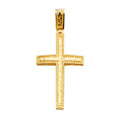 14K Yellow Gold Cross Pendant - PT2205