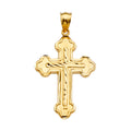 14K Yellow Gold Cross Pendant - PT2208