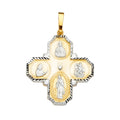 14K Yellow Gold Cross Pendant - PT2211