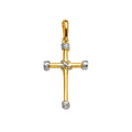 14K Yellow Gold Cross Pendant - PT2216