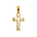 14K Yellow Gold Cross Pendant - PT2217