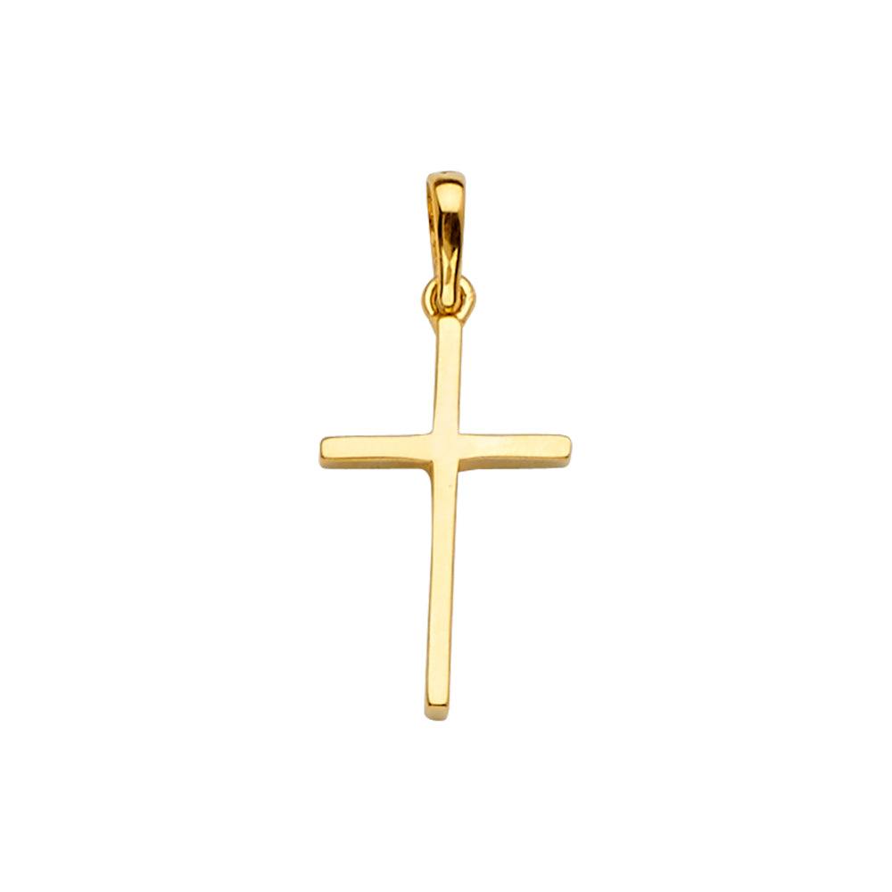 14K Yellow Gold Cross Pendant - PT2220