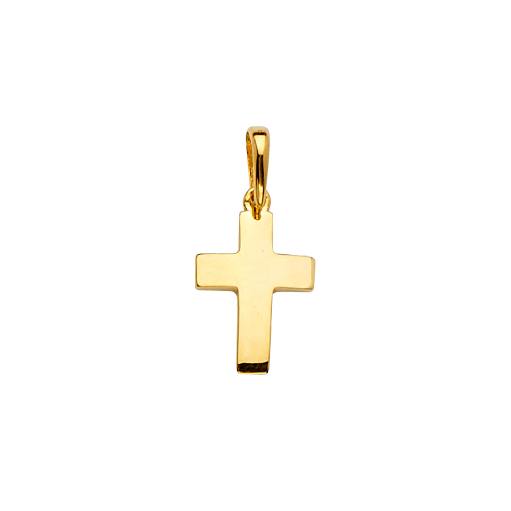 14K Yellow Gold Cross Pendant - PT2228