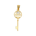 14K Yellow Gold Nature, Sports, Evil Eye & Baby Pendant - PT2235