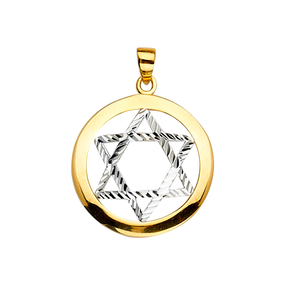 14K Yellow Gold Religious Pendant - PT2236