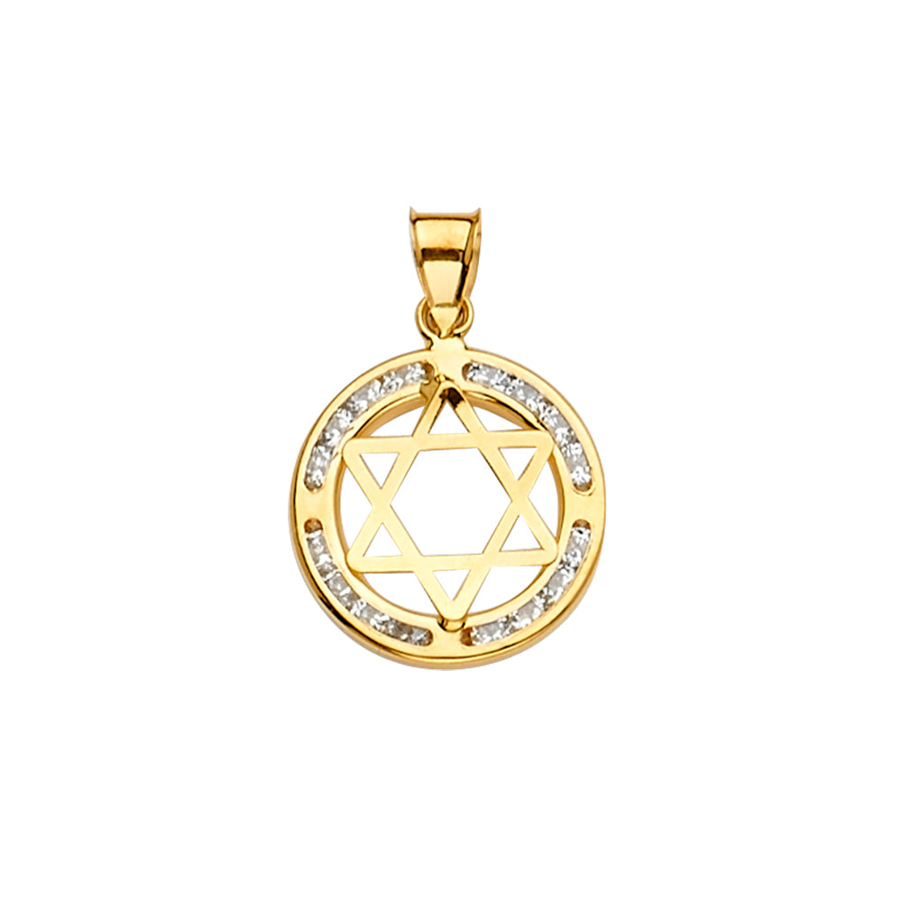 14K Yellow Gold Religious Pendant - PT2237