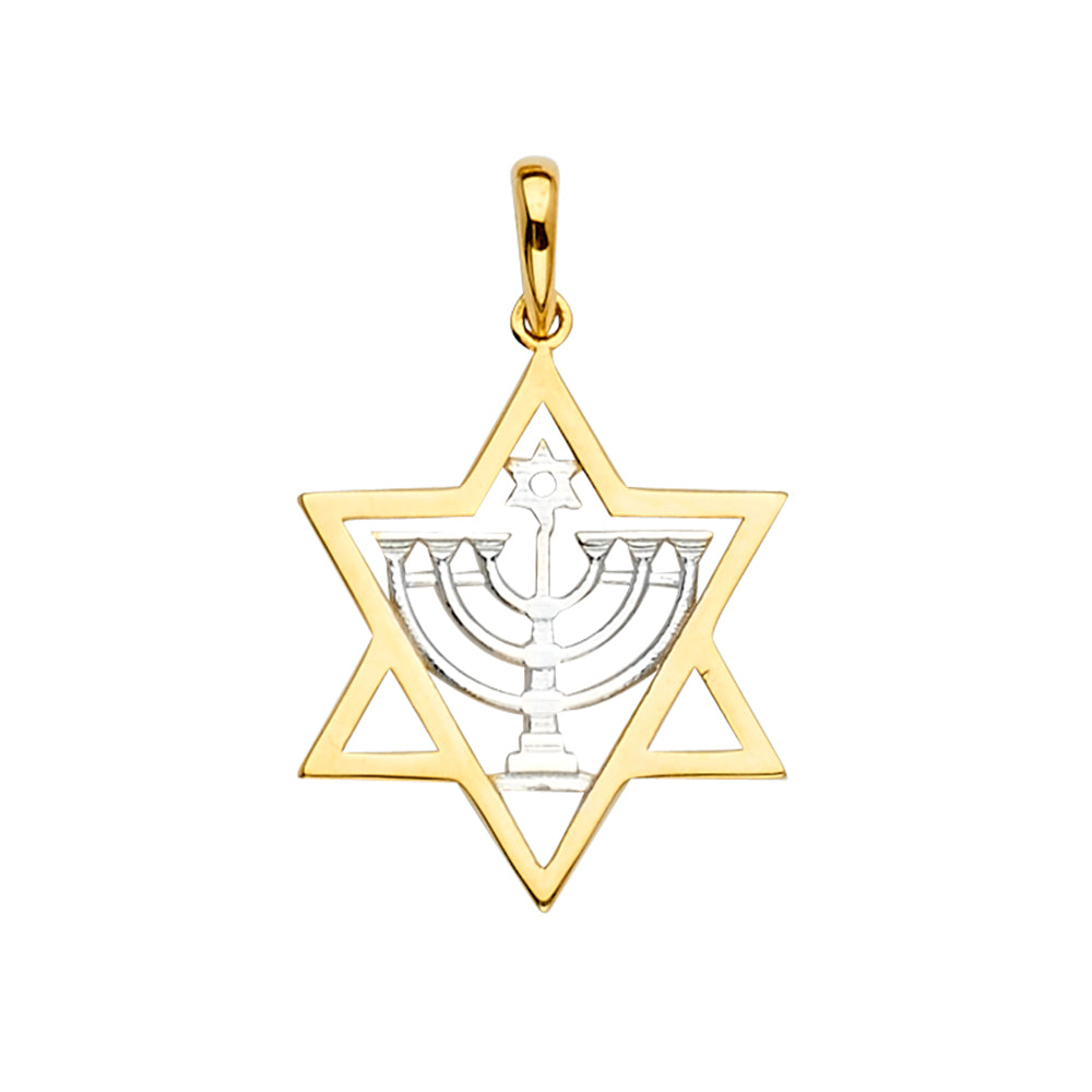 14K Yellow Gold Religious Pendant - PT2238