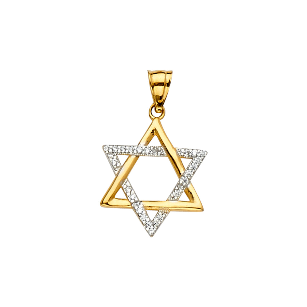 14K Yellow Gold Religious Pendant - PT2241