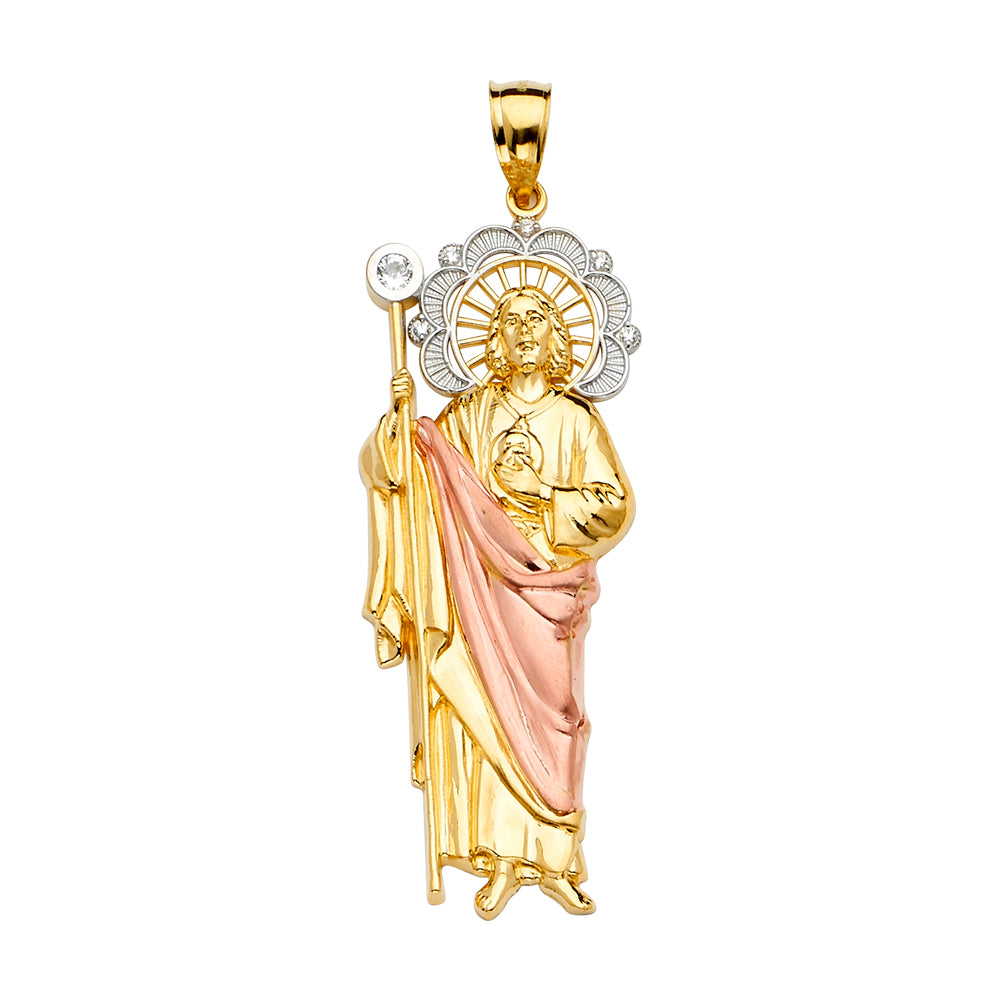 14K Yellow Gold Religious Pendant - PT2242