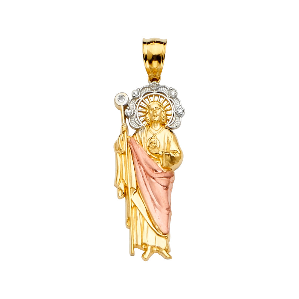14K Yellow Gold Religious Pendant - PT2244