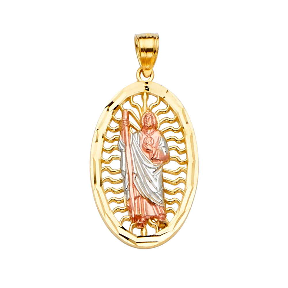 14K Yellow Gold Religious Pendant - PT2245