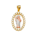 14K Yellow Gold Religious Pendant - PT2246