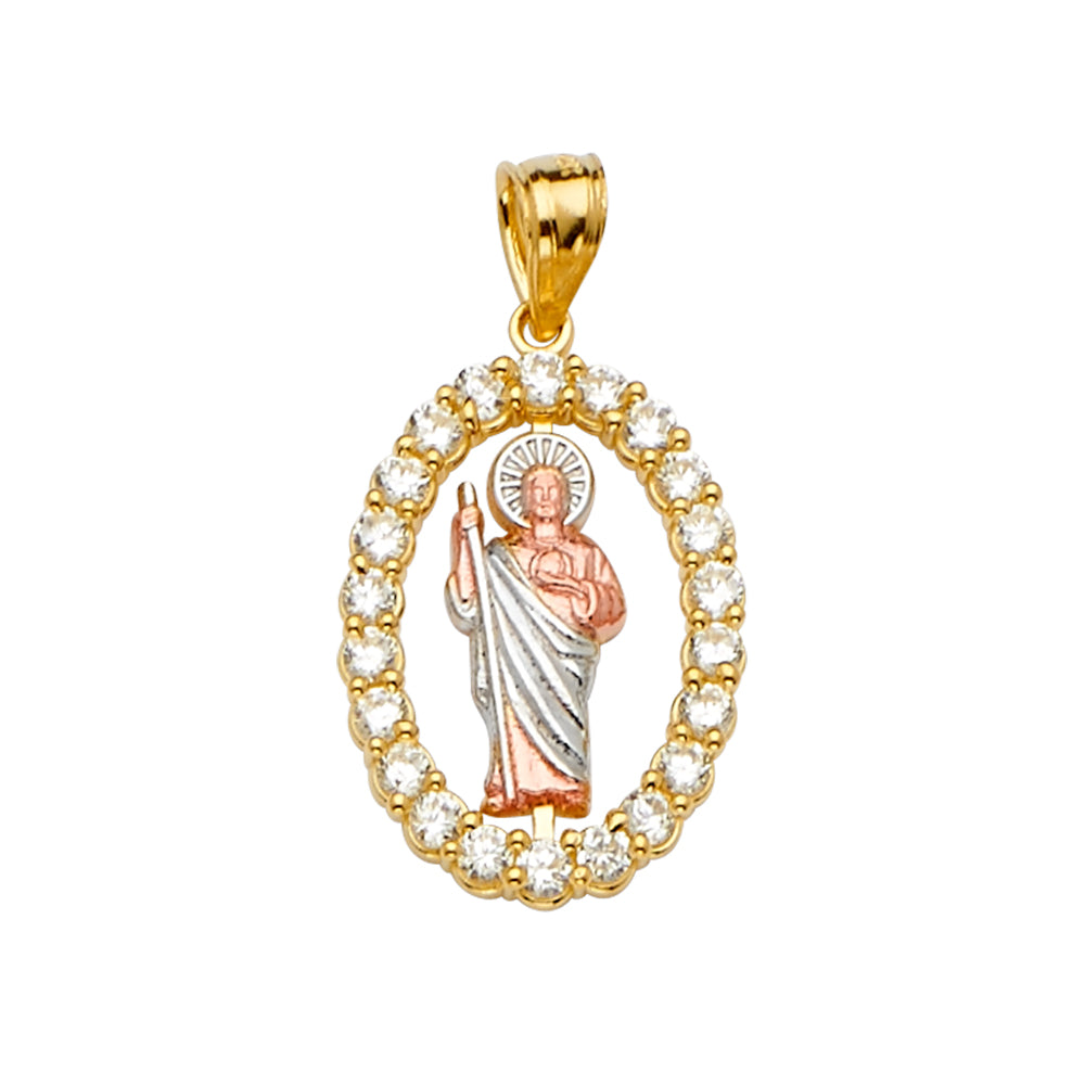 14K Yellow Gold Religious Pendant - PT2246