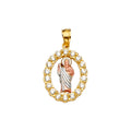 14K Yellow Gold Religious Pendant - PT2247