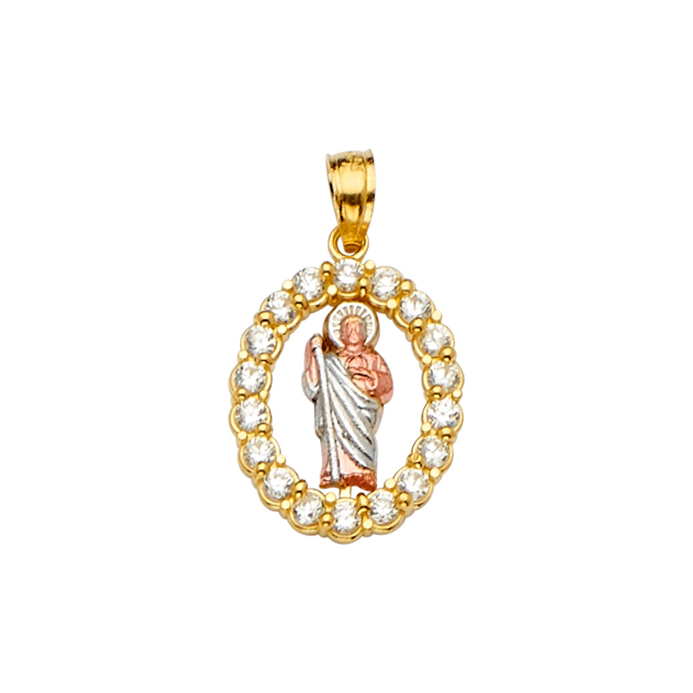 14K Yellow Gold Religious Pendant - PT2247