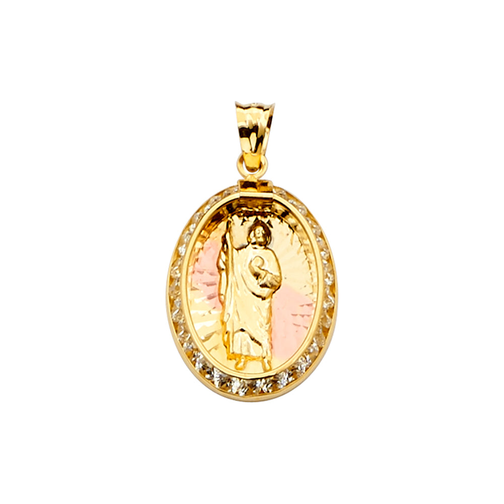 14K Yellow Gold Religious Pendant - PT2249