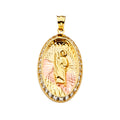 14K Yellow Gold Religious Pendant - PT2250