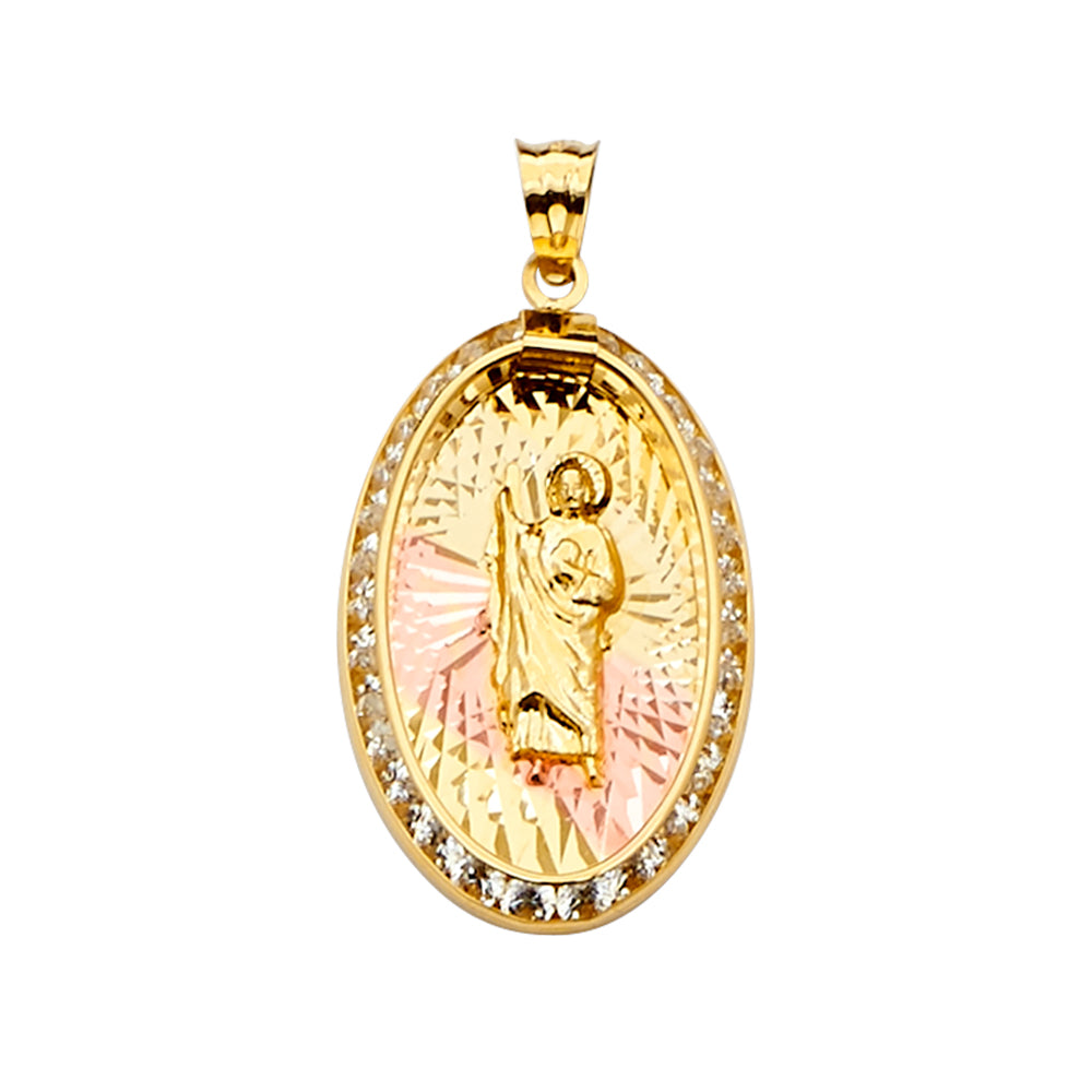 14K Yellow Gold Religious Pendant - PT2250