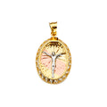 14K Yellow Gold Religious Pendant - PT2255