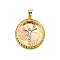 14K Yellow Gold Religious Pendant - PT2256