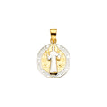 14K Yellow Gold Religious Pendant - PT2265