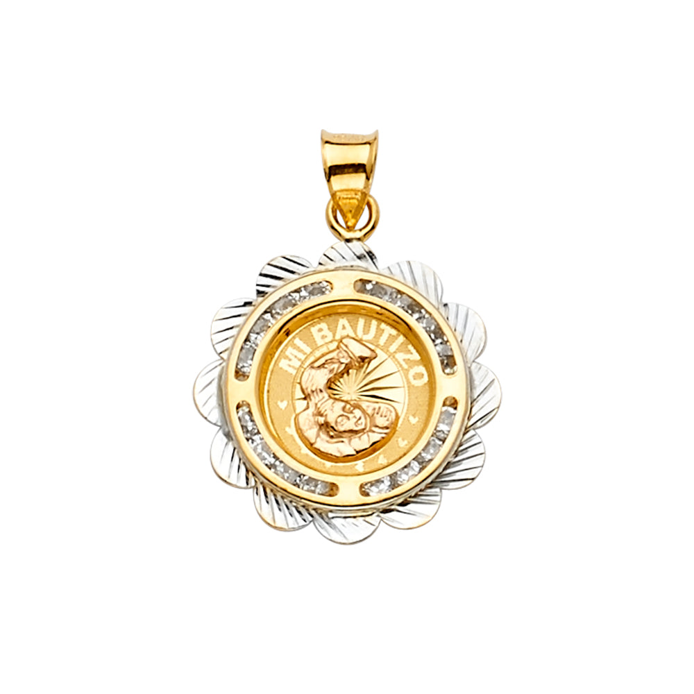14K Yellow Gold Religious Pendant - PT2272